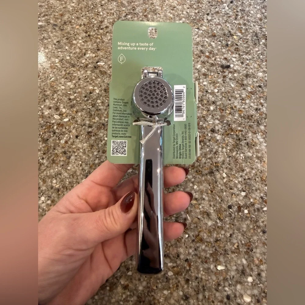 Figmint Zinc Alloy Garlic Press